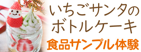 東京ソラマチ食品サンプル製作体験「いちごサンタのボトルケーキ」